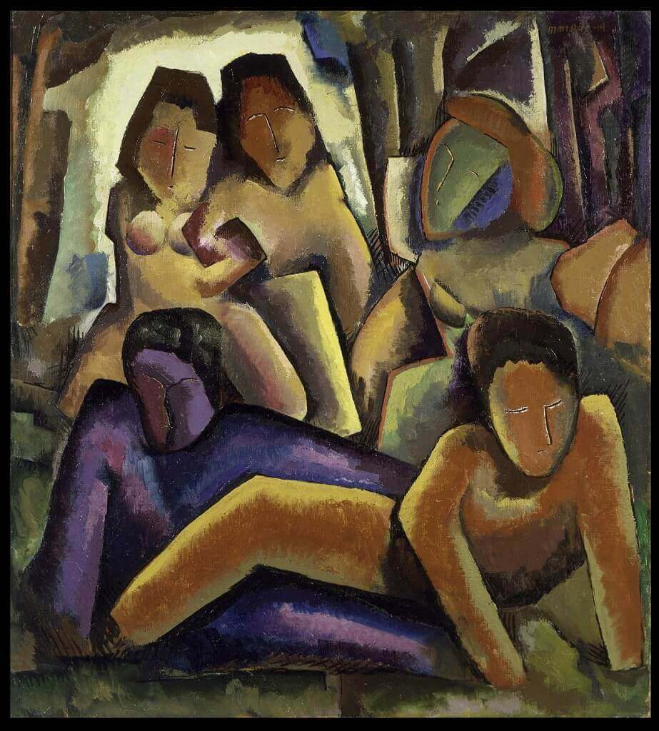 Five Figures, 1914 by Man Ray